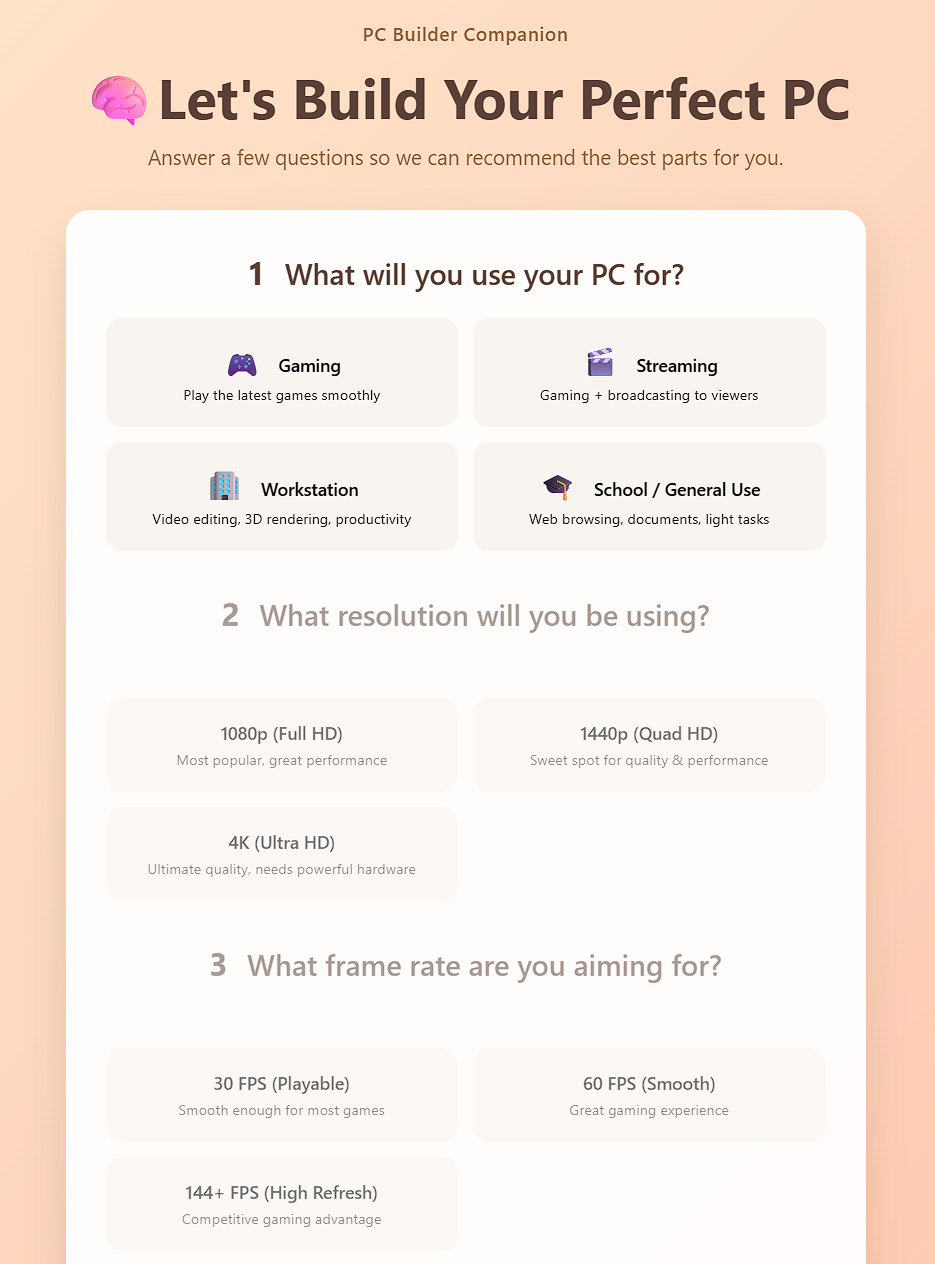 PC Builder Companion - Project Image
